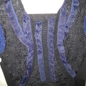 VENUS Black and Blue Dress